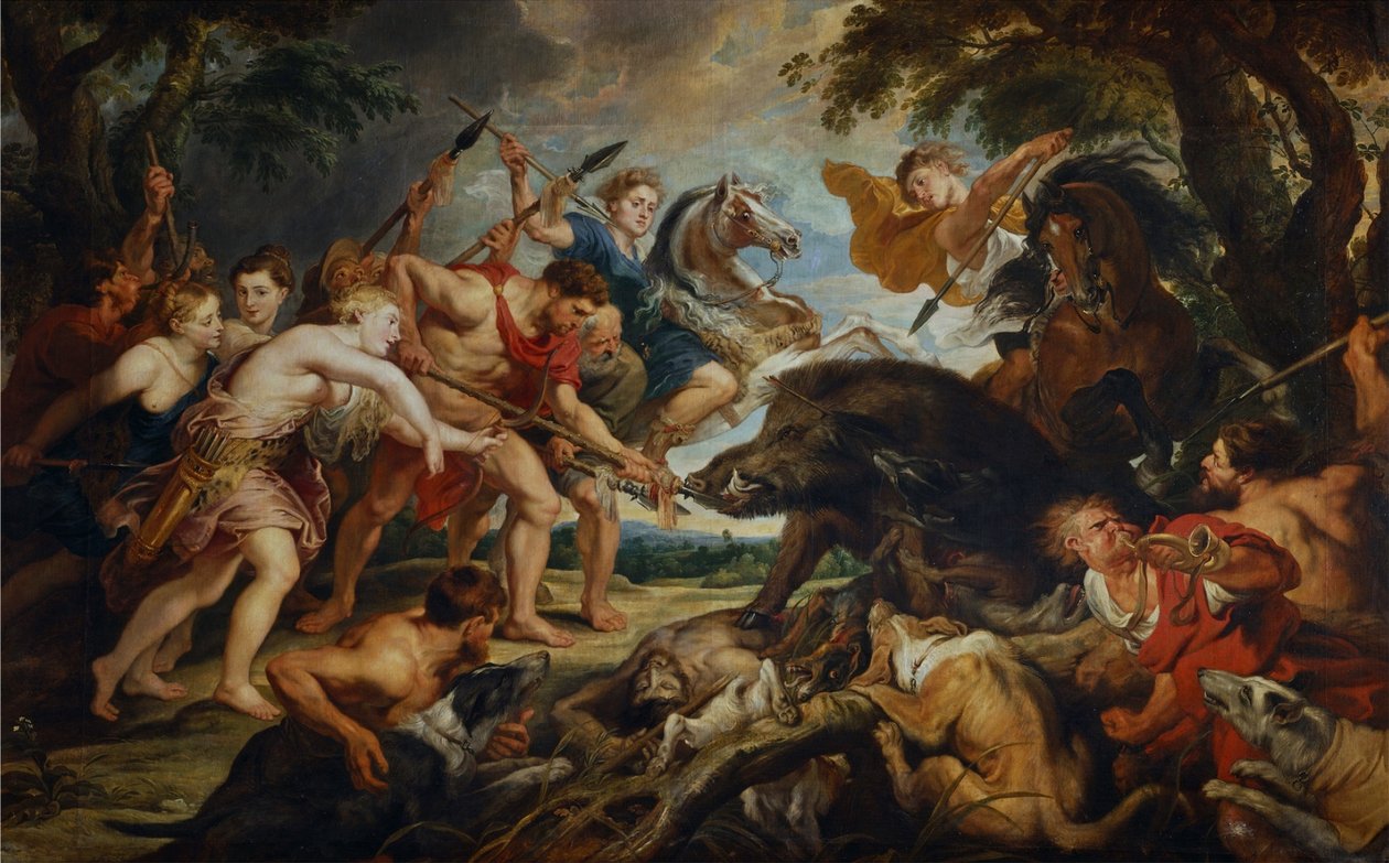 Jagten på Meleagros og Atalante af Peter Paul Rubens