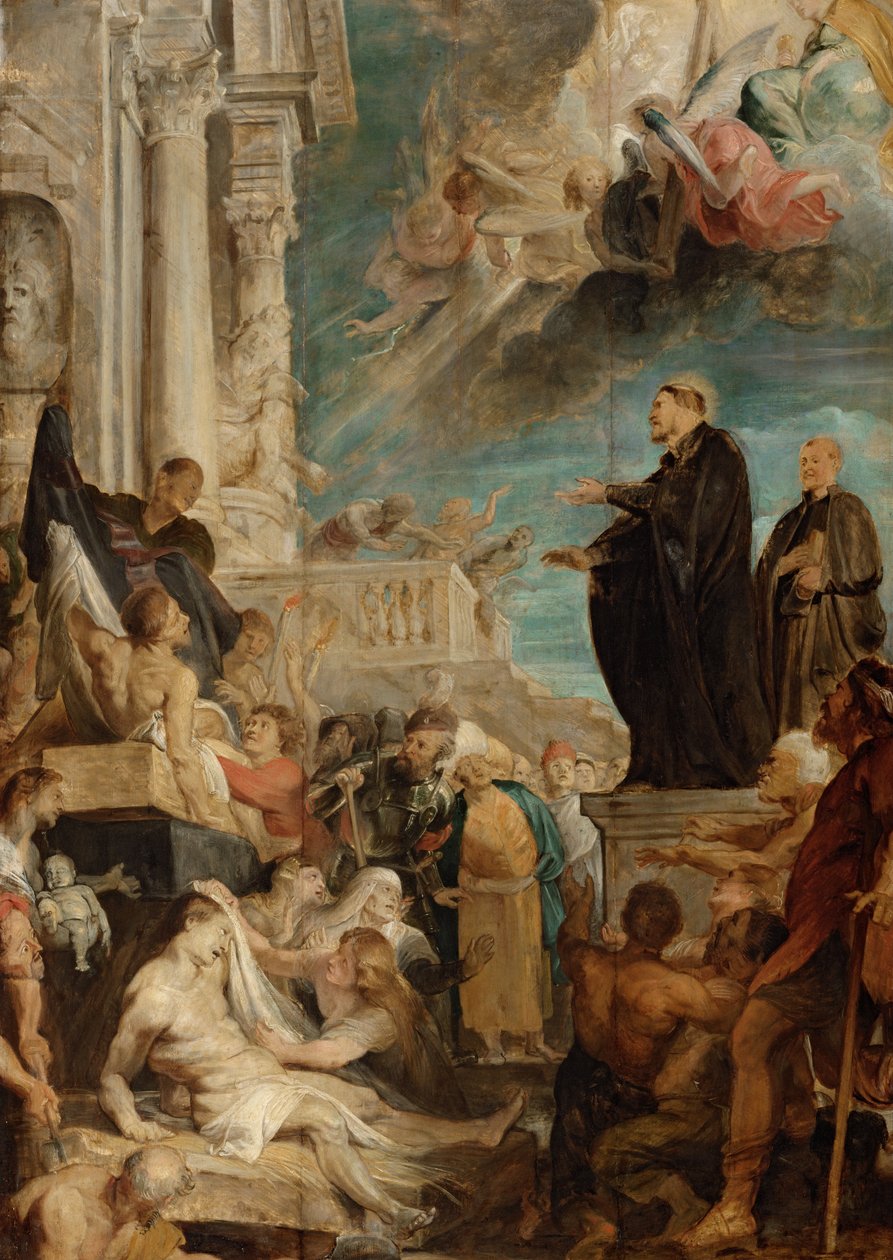 Miraklerne ved St. Francis Xavier, Modello af Peter Paul Rubens