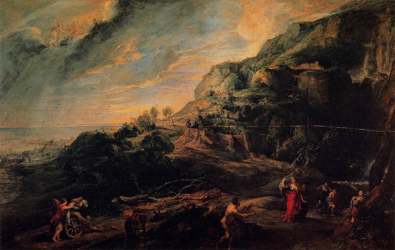 Ulysses og Nausicaa på Phaeacians ø af Peter Paul Rubens