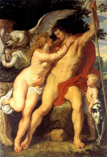 Venus og Adonis af Peter Paul Rubens