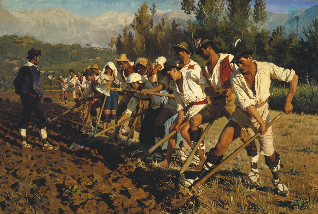 Italienske markarbejdere af Peder Severin Krøyer