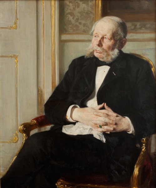 Portrait of Baron Otto Ditlev Rosenørn-Lehn af Peder Severin Krøyer