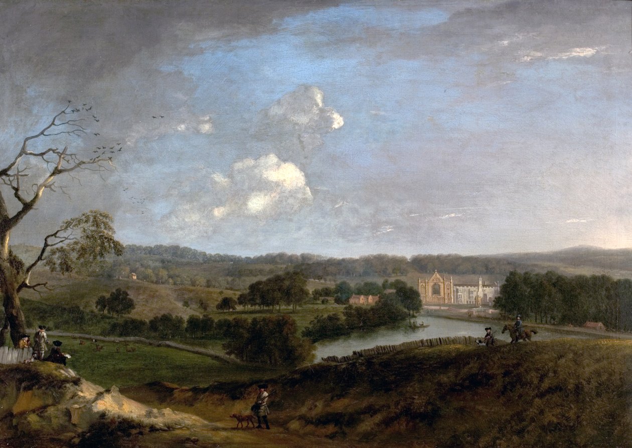 West View of Newstead Abbey, Nottinghamshire, 1726 af Peter Tillemans