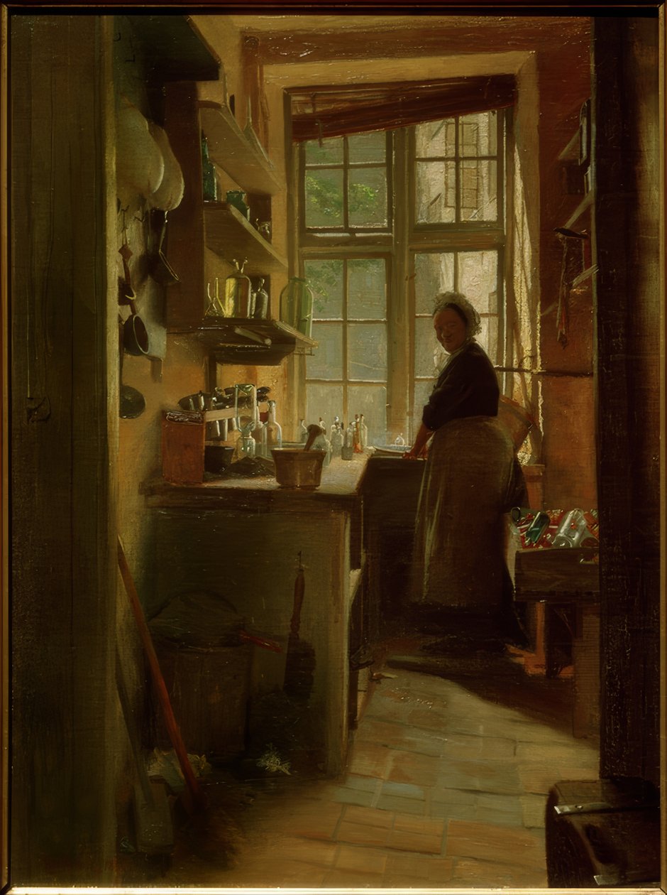 Et flaskevaskerum til apoteket af Peter Vilhelm Ilsted