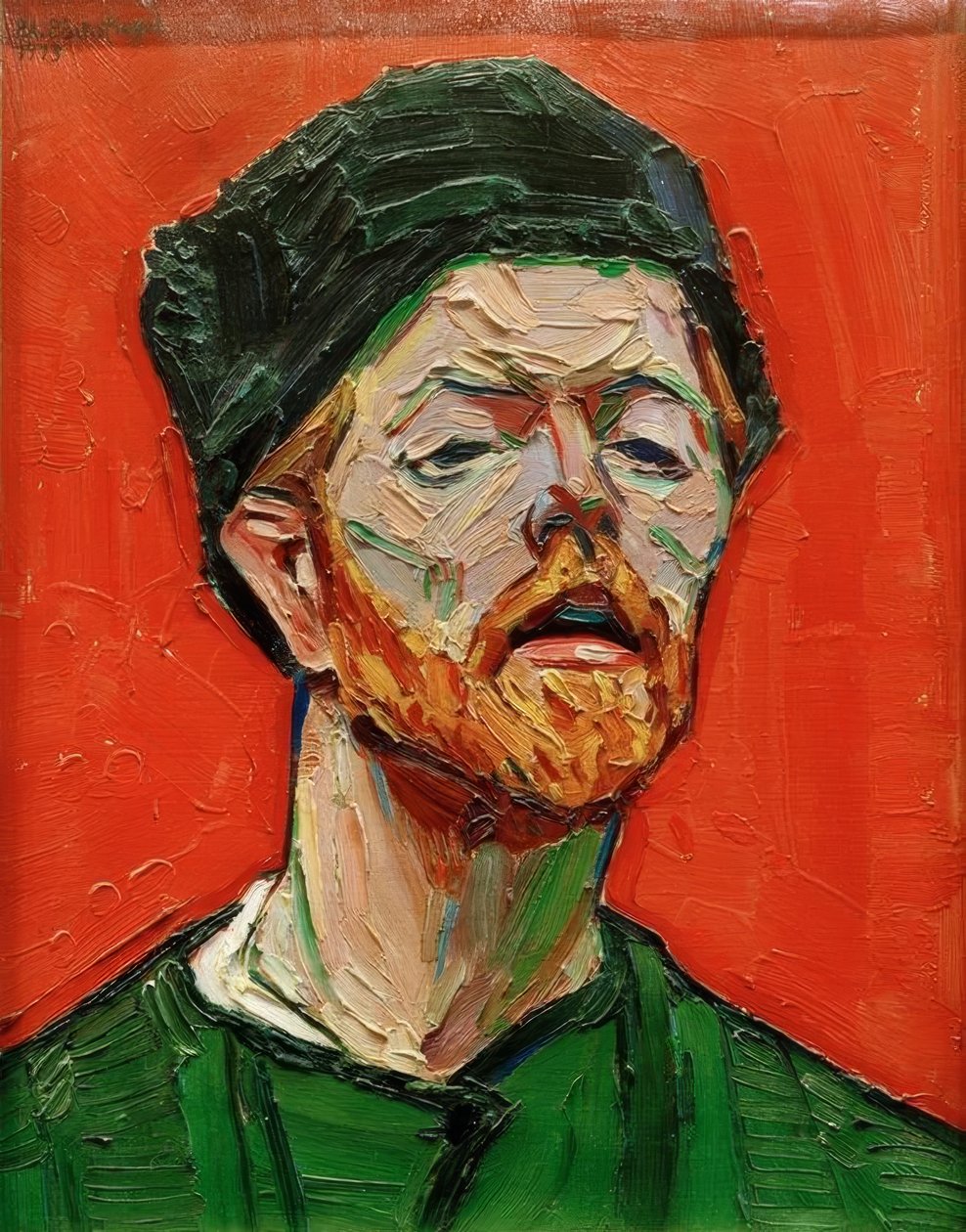 selvportræt af Peter August Böckstiegel