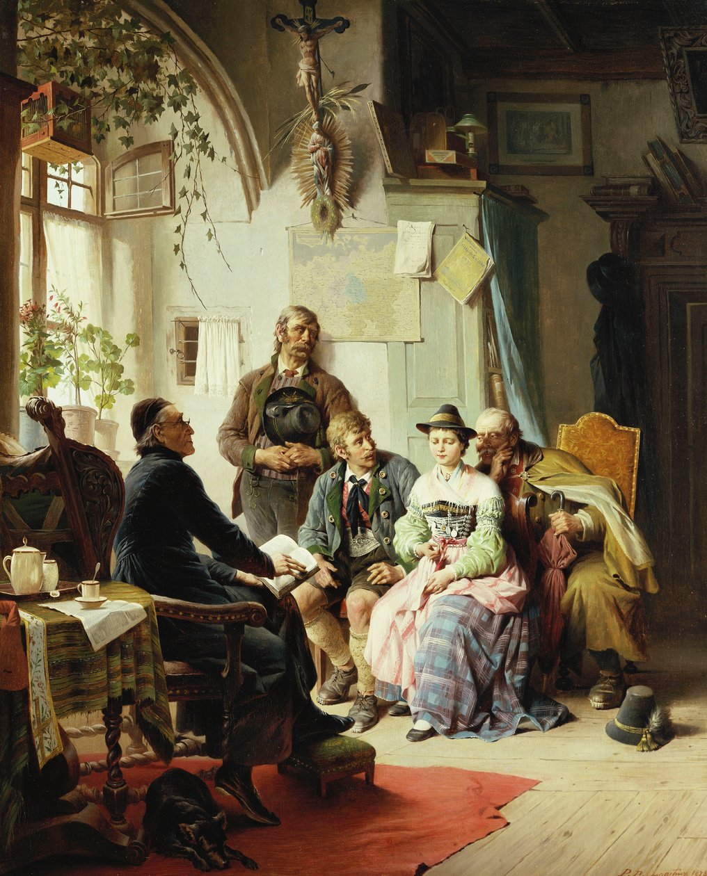 Ægteskabsinstruktionerne, 1878 af Peter Baumgartner