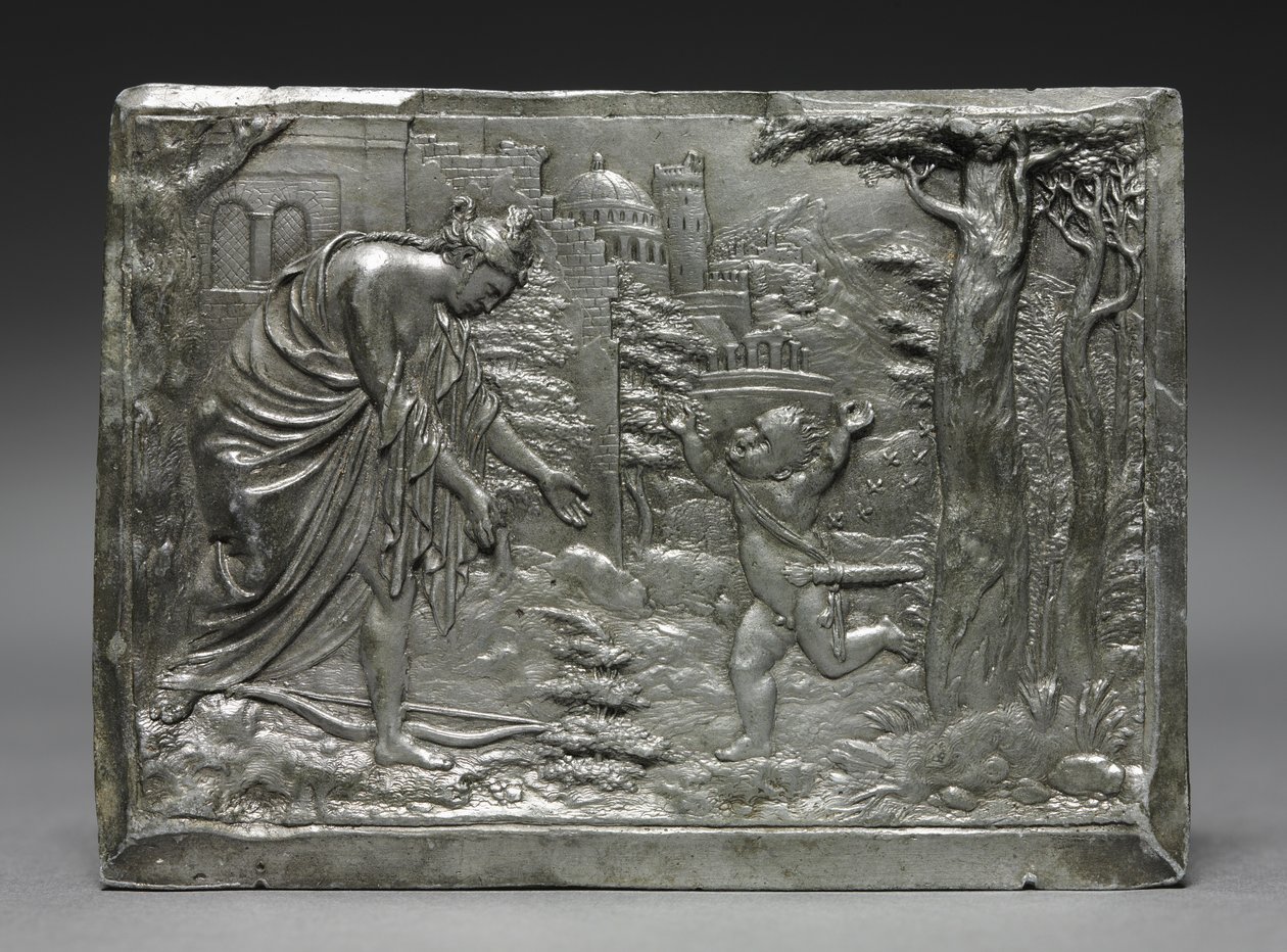 Amor klager til Venus, ca. 1540-1546. af Peter Flötner