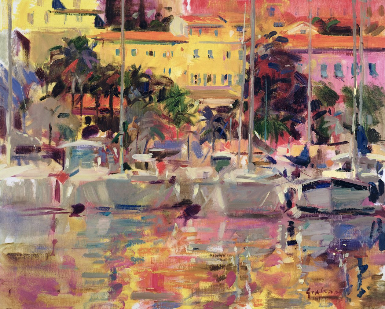 Golden Harbor Vista af Peter Graham (Contemporary)