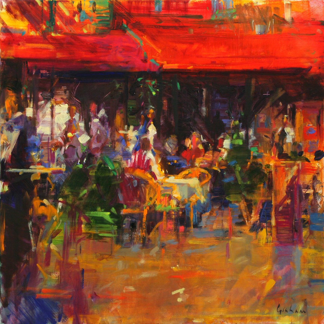 Bord ved Villefranche af Peter Graham (Contemporary)