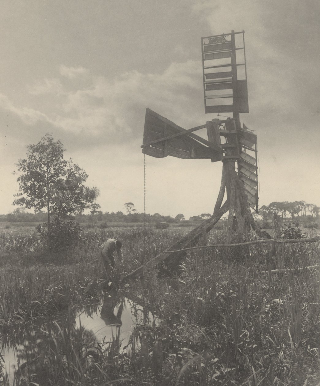 En ødelagt Vandmølle af Peter Henry Emerson