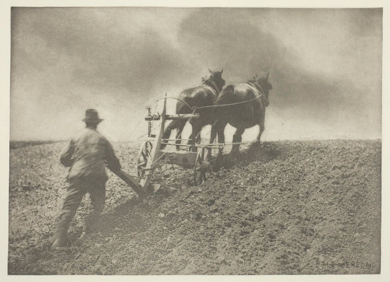 A Stiff Pull, (Suffolk) af Peter Henry Emerson