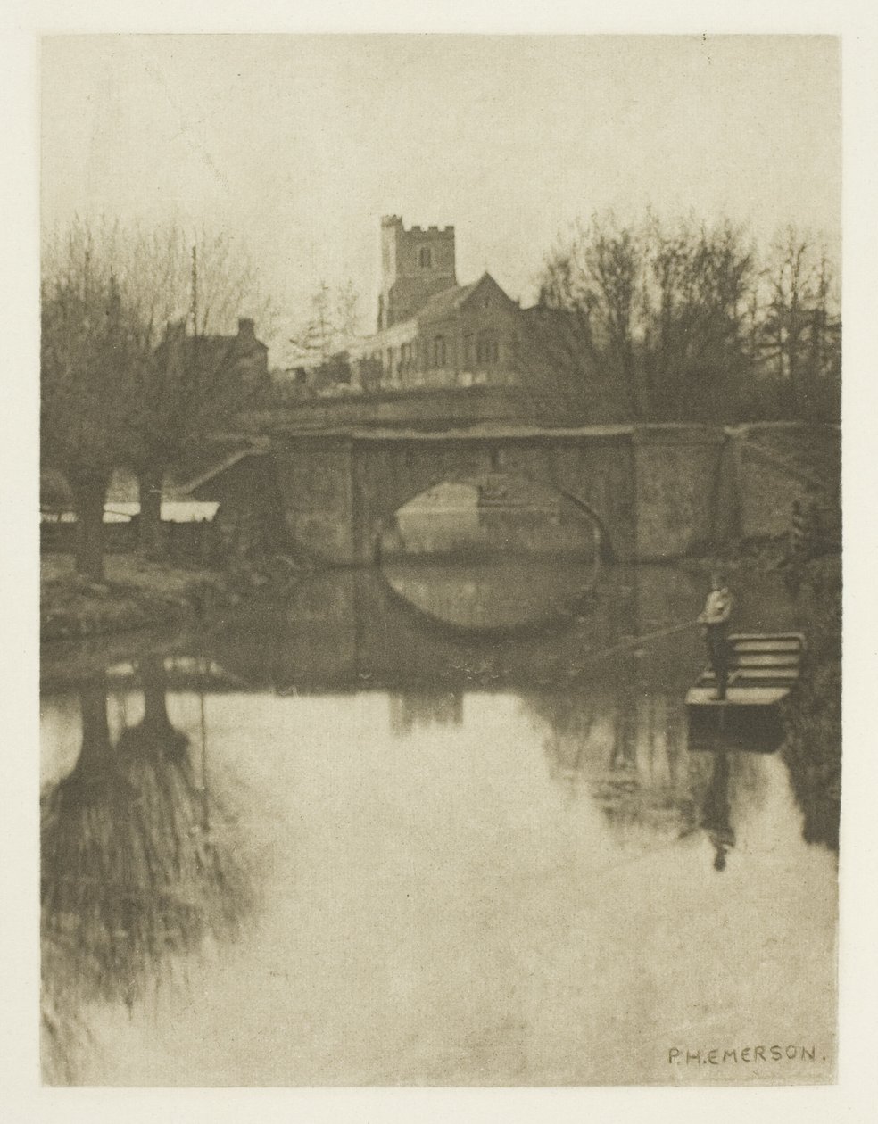 Broxbourne Kirke af Peter Henry Emerson