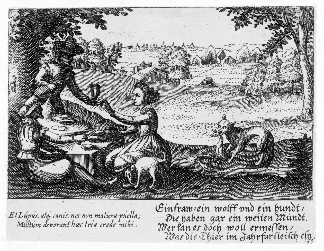 En picnic, ca. 1650 af Peter I Rollos
