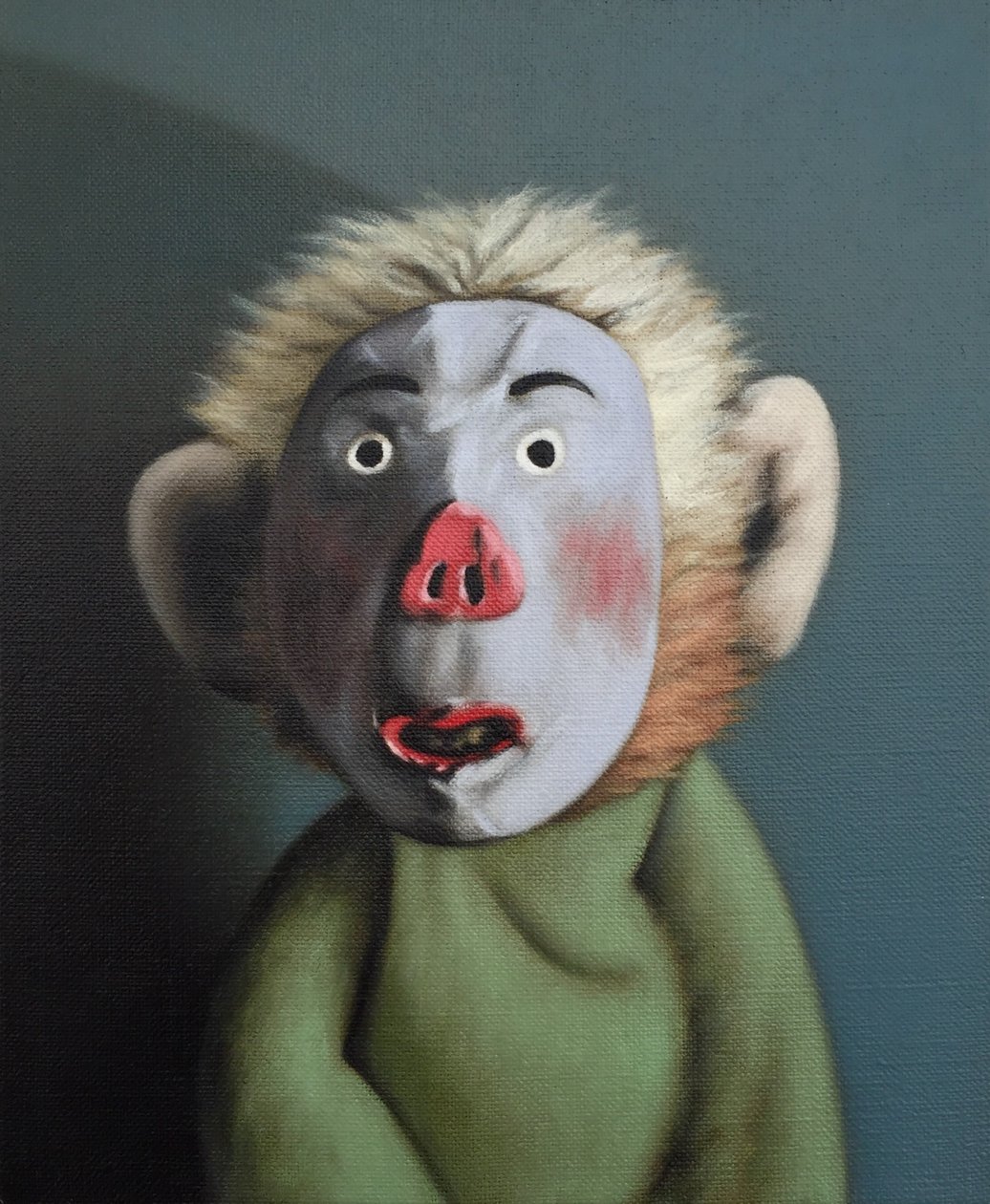 Abe i grisemaske, 2005 af Peter Jones