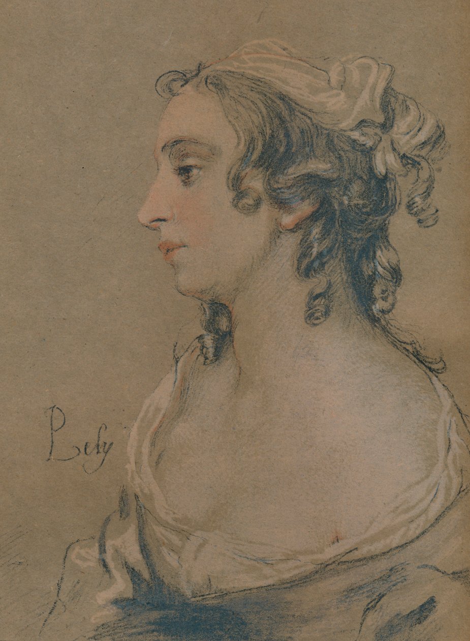 Studie i Pastel, 1600-tallet af Peter Lely