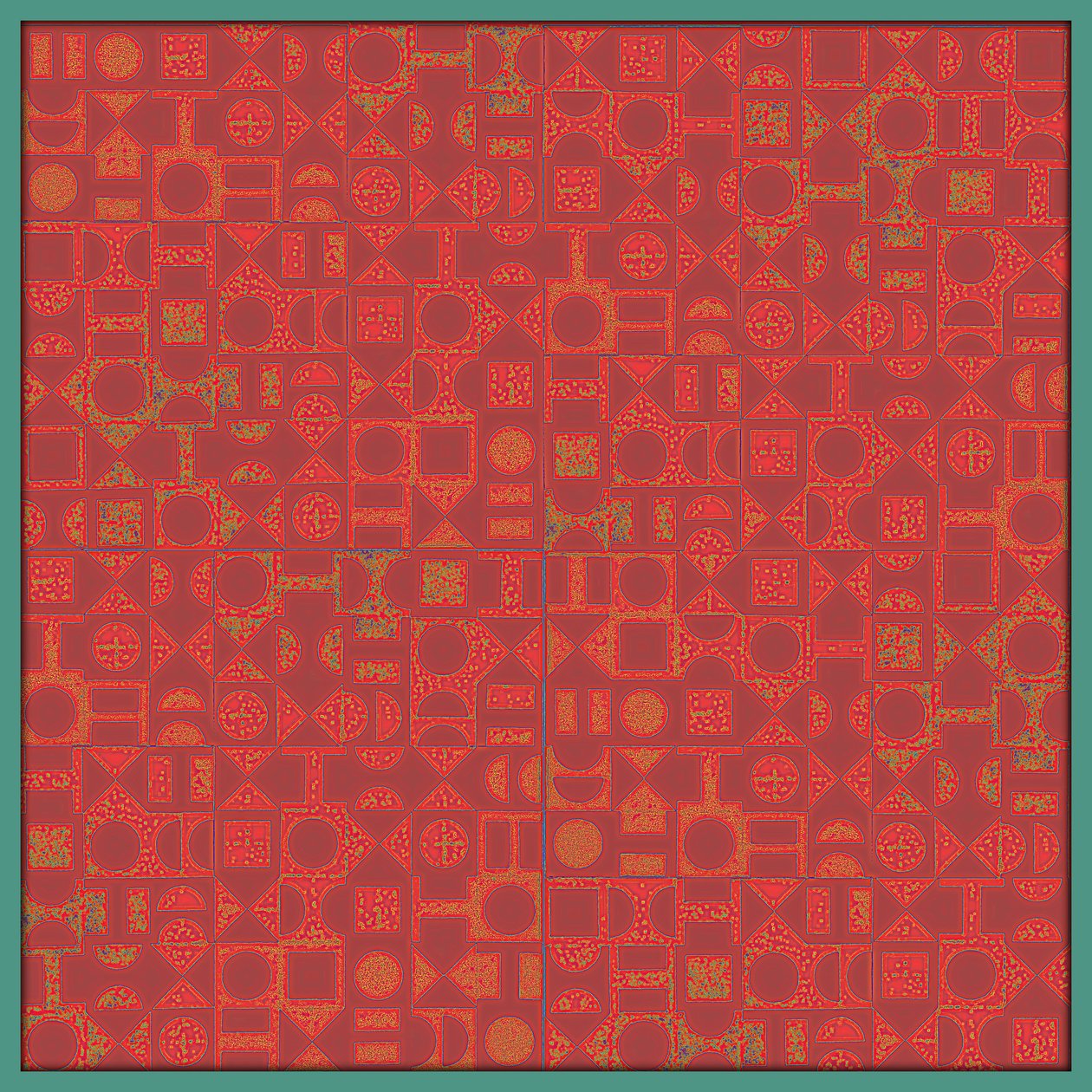 CHOCKER BLOCK, 2017, DIGITAL MALERI af Peter McClure