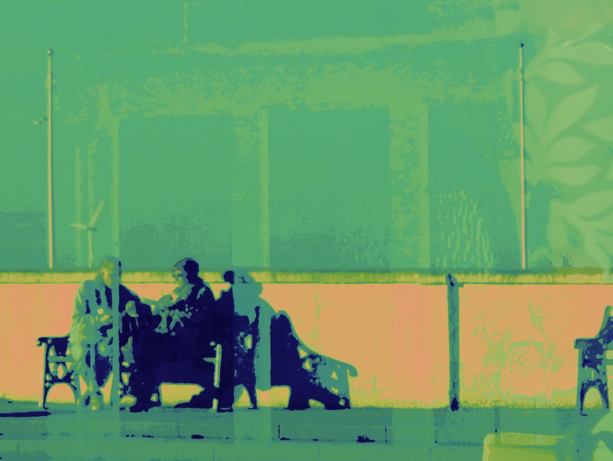 HARTLEPOOL COUPLE, 2014 (digitalt forbedret foto) af Peter McClure