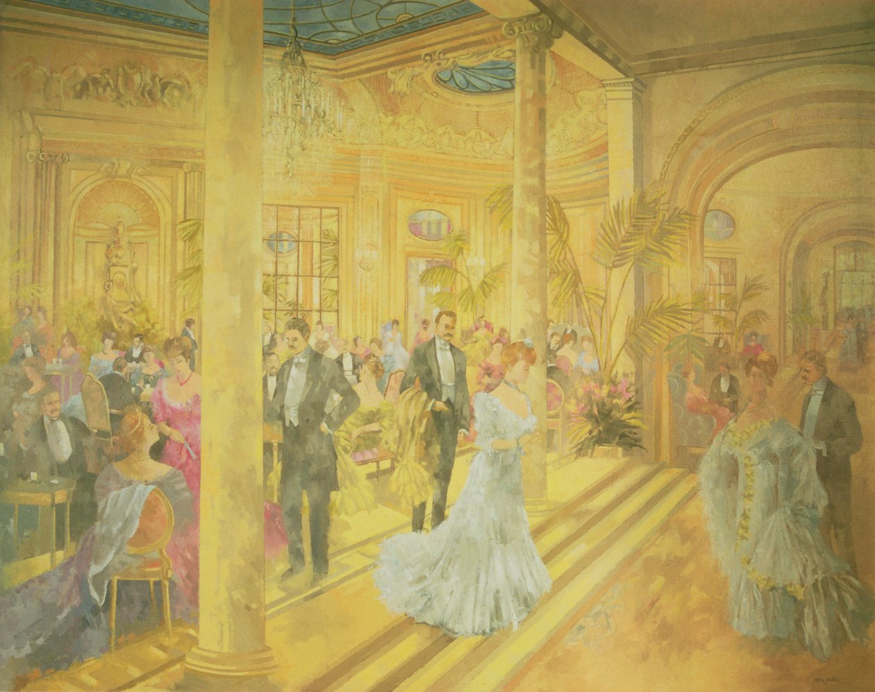 Palm Court - Winter at the Ritz af Peter Miller