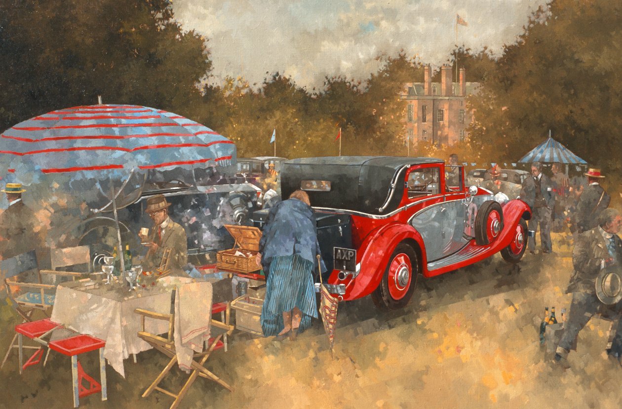 Picnic at Althorp (olie på lærred) af Peter Miller