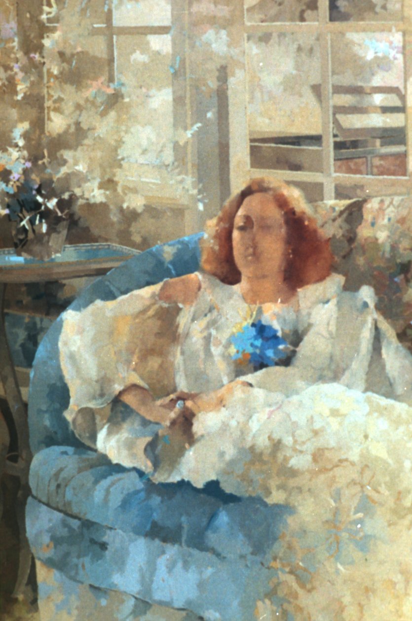 Veil of Elegance (olie på lærred) af Peter Miller