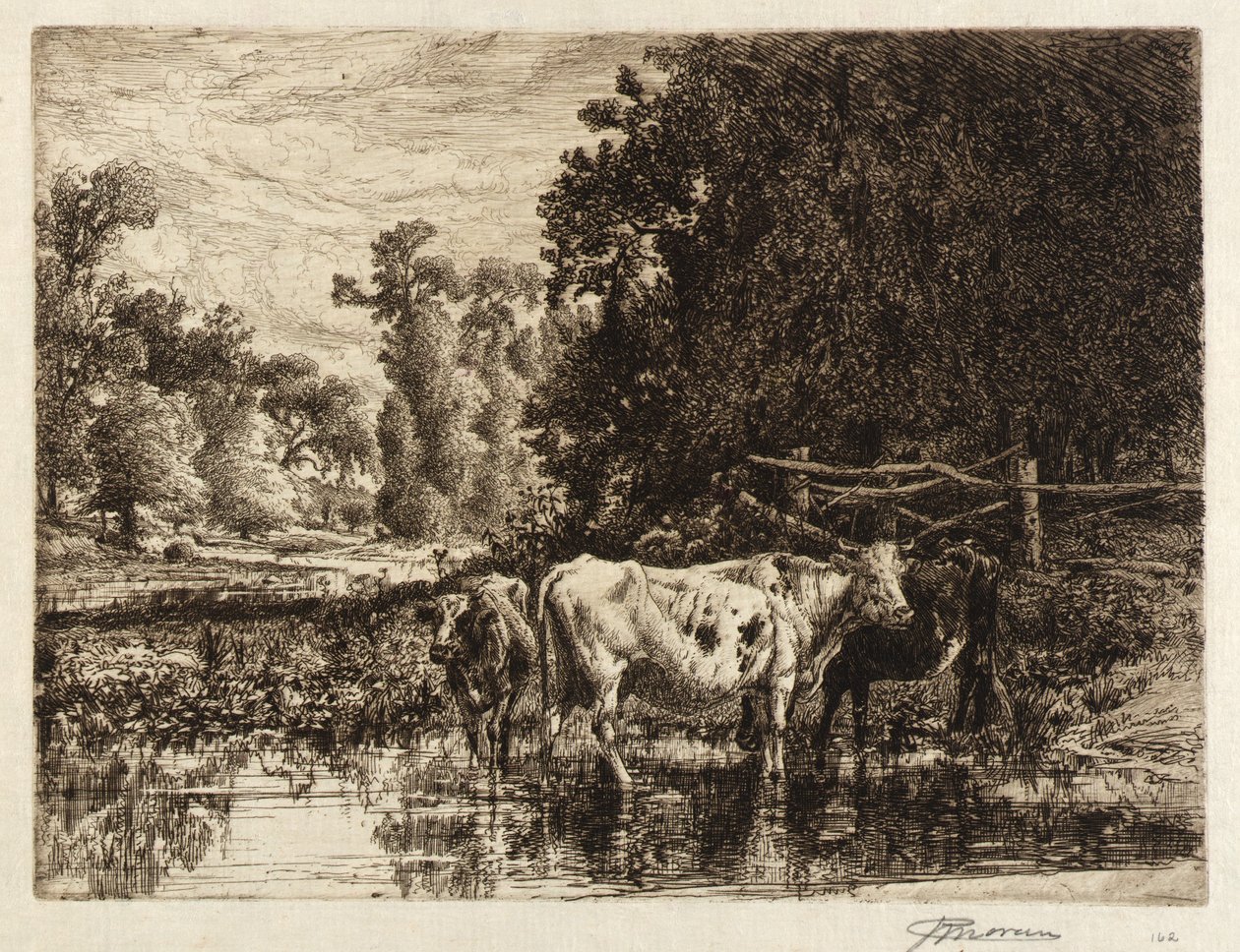 (På Neshaminy-floden) af Peter Moran