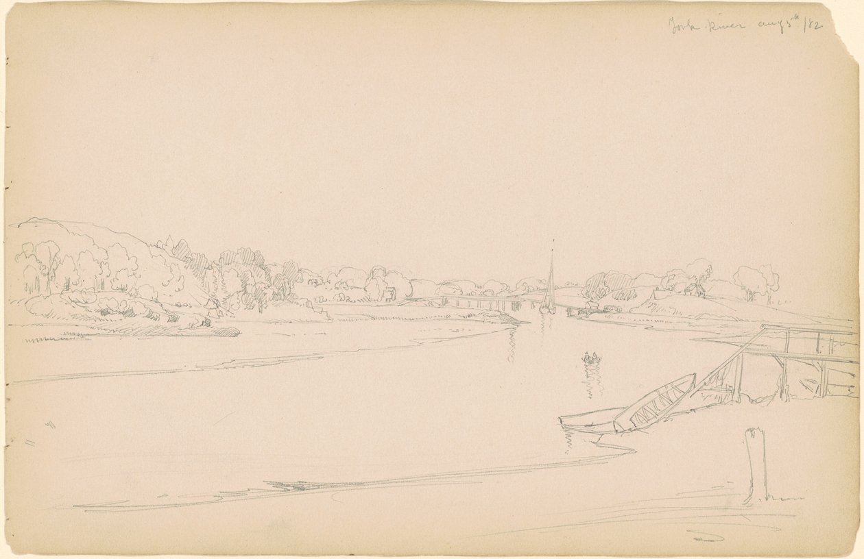 York River af Peter Moran