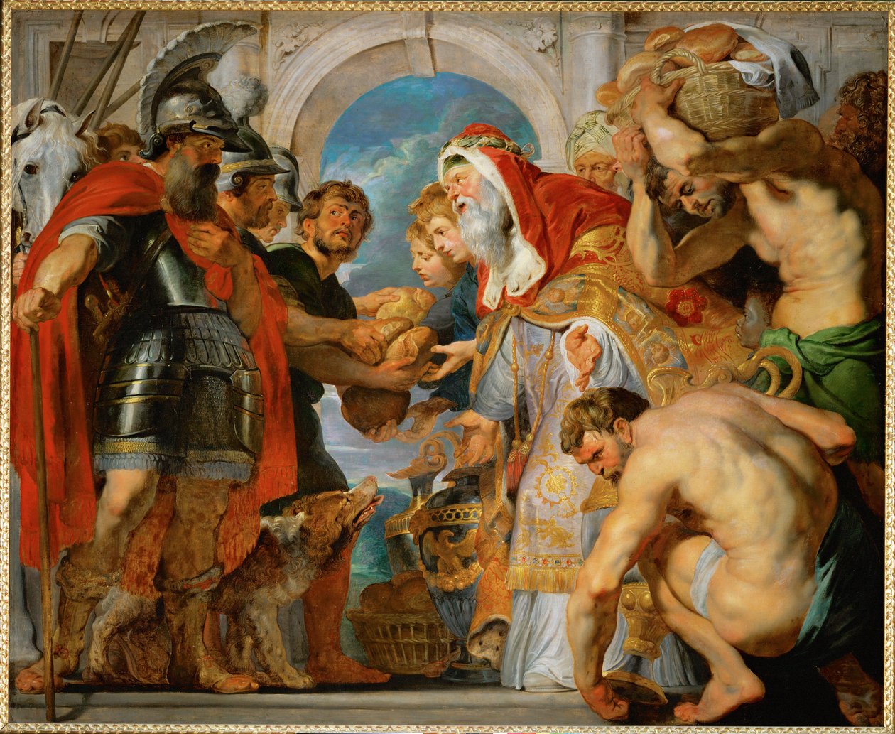 Abraham og Melkisedek (olie på lærred) af Peter Paul Rubens