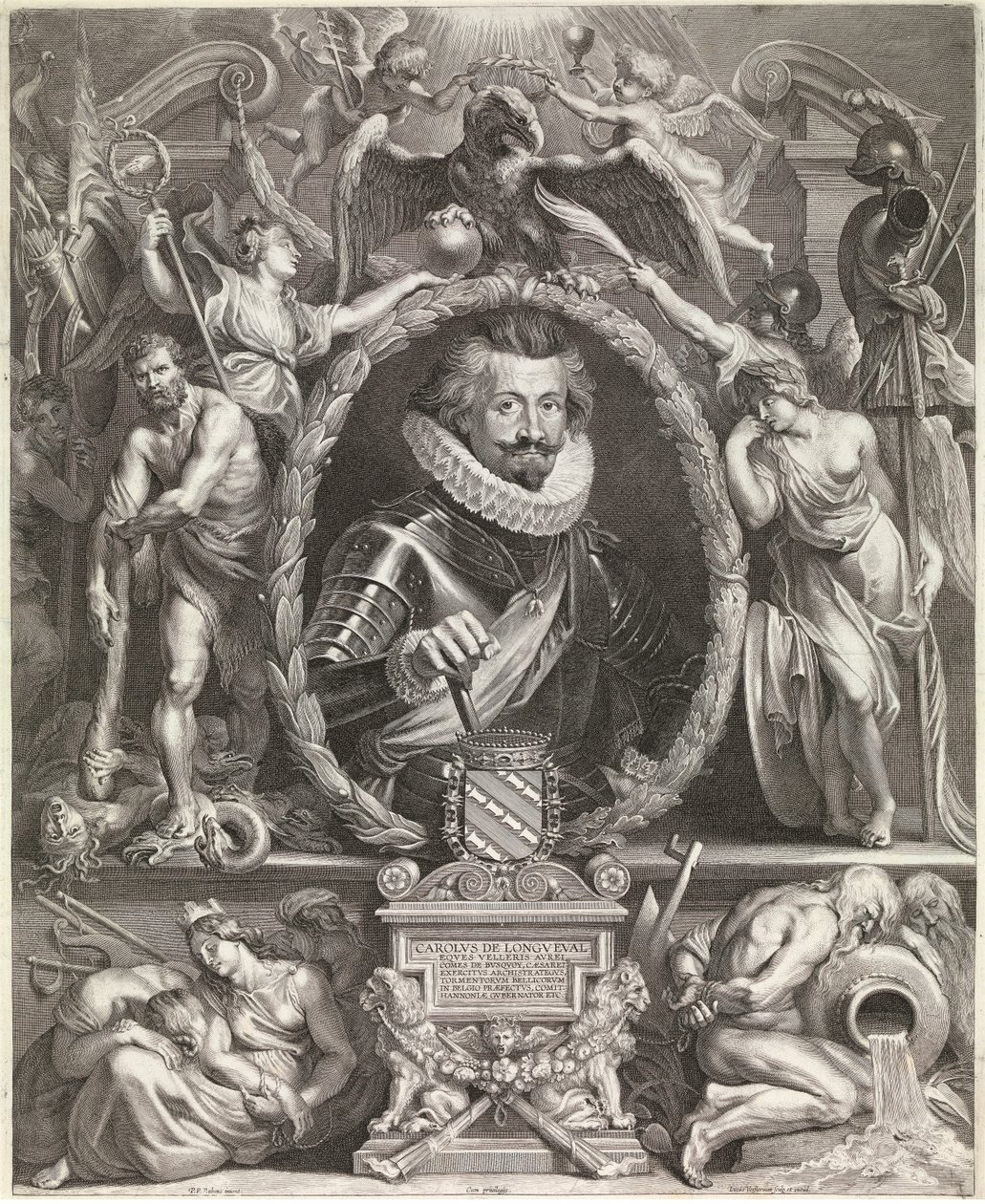 Charles Bonaventure de Longueval (gravering) af Peter Paul Rubens