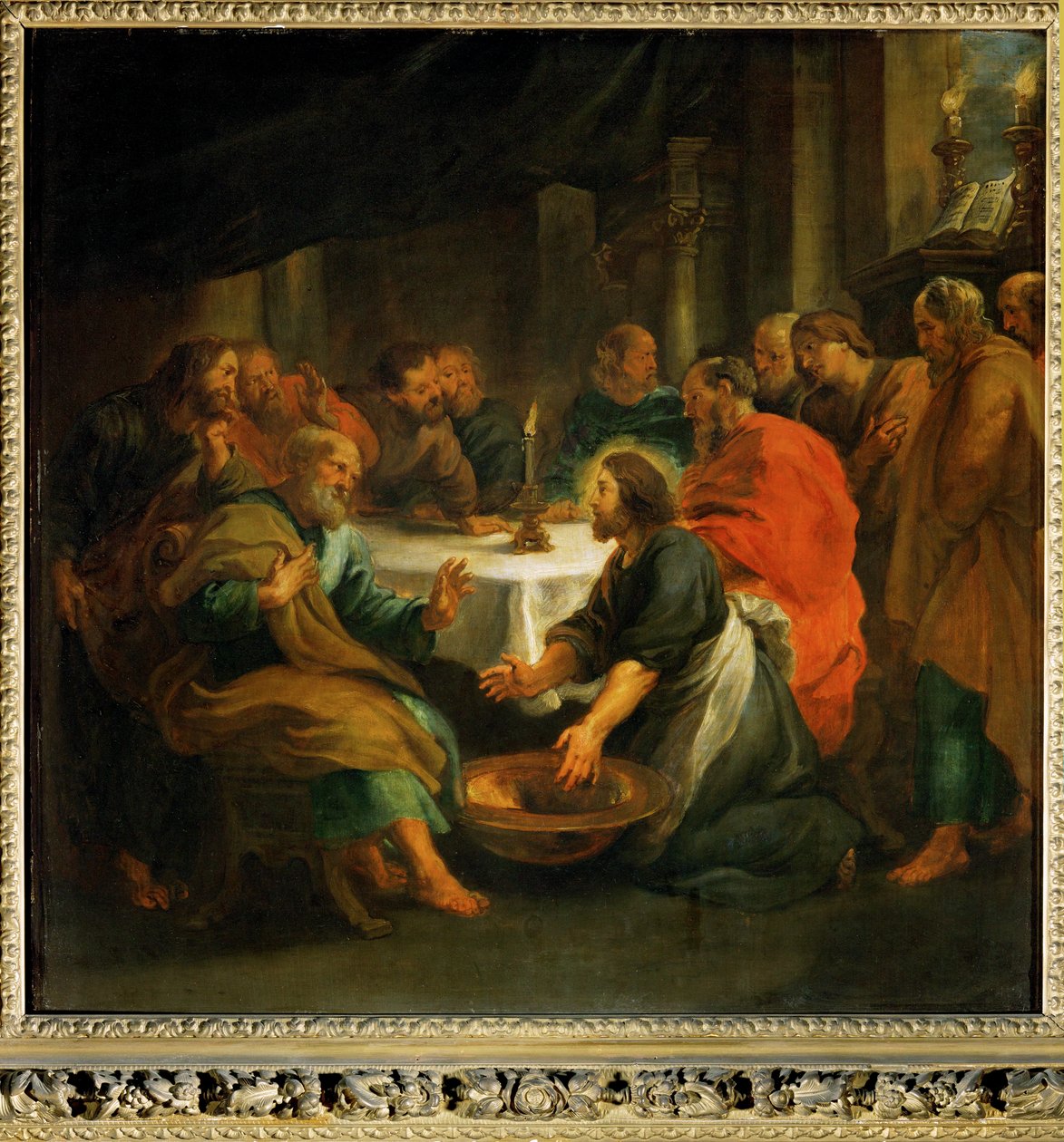 Kristus vasker apostlenes fødder af Peter Paul Rubens