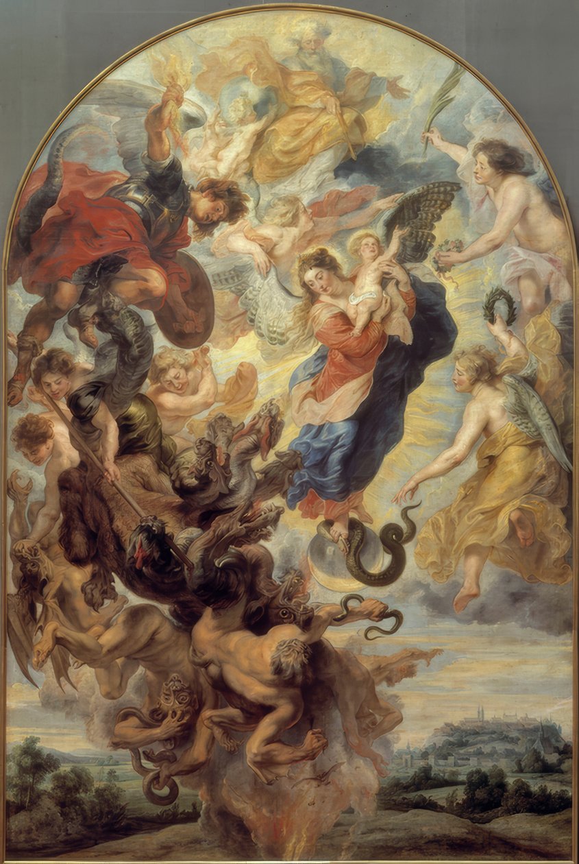 Den apokalyptiske kvinde af Peter Paul Rubens