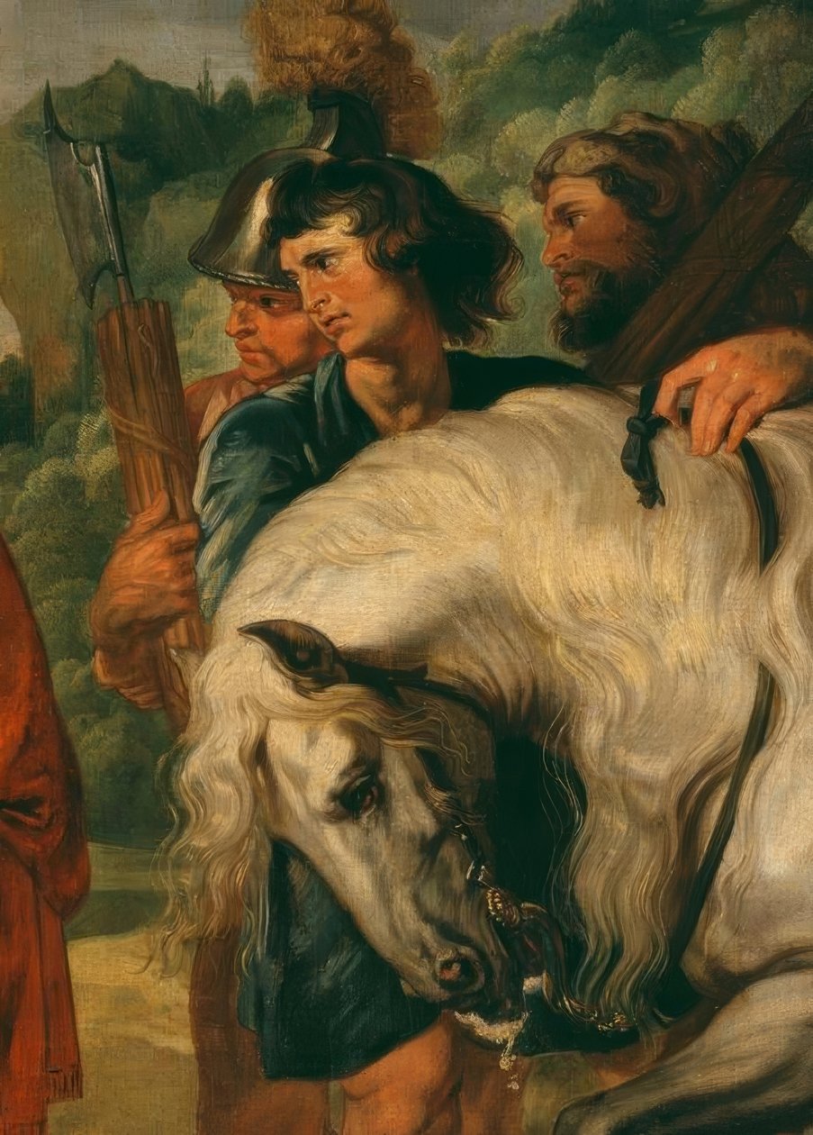 Decius Mus underkaster sig sin skæbne. af Peter Paul Rubens
