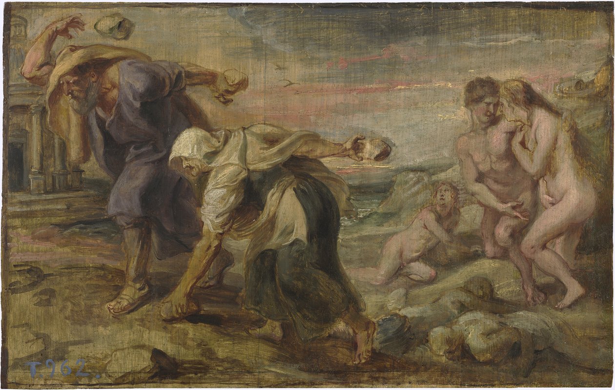 Deucalion og Pyrrha, ca 1636 af Peter Paul Rubens