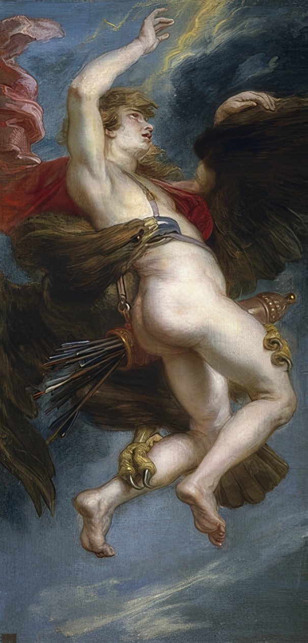 Kidnapningen af ​​Ganymedes. 1636-38 af Peter Paul Rubens