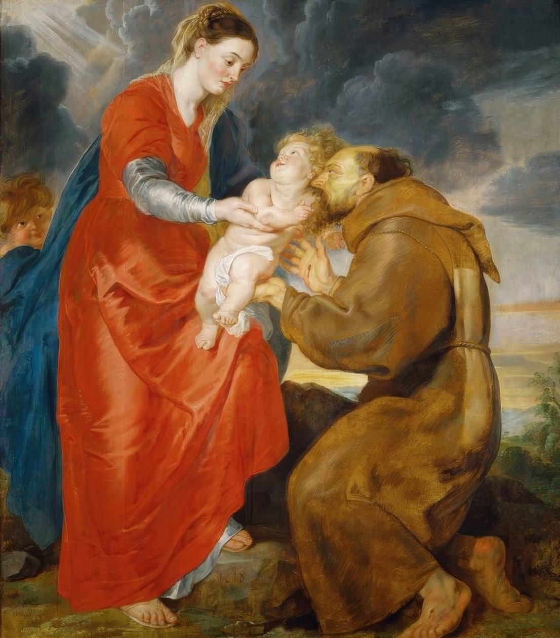 Jomfruen viser sig for den hellige Frans af Peter Paul Rubens