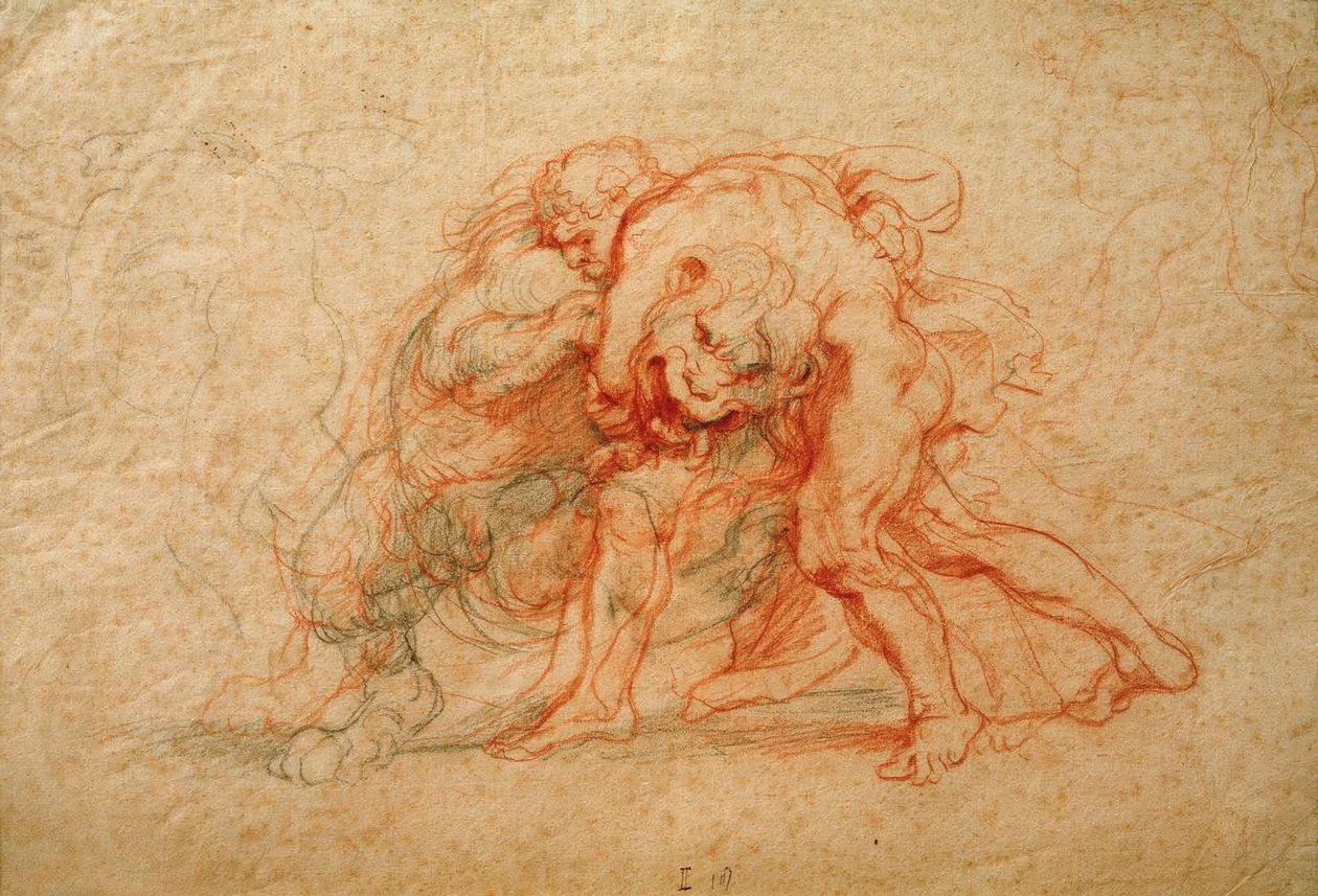 Hercules og Nemean Lion af Peter Paul Rubens