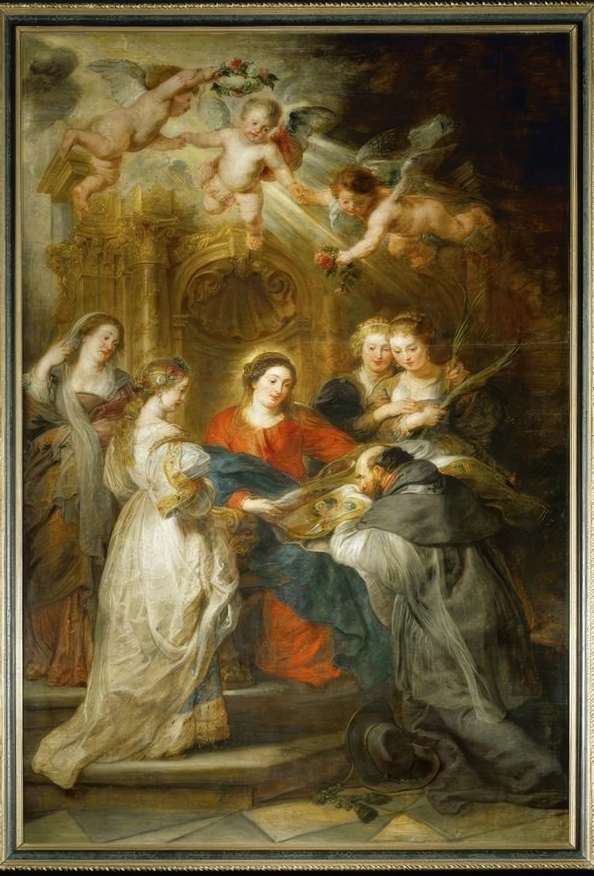 Maria viser sig for Sankt Ildefonso af Peter Paul Rubens