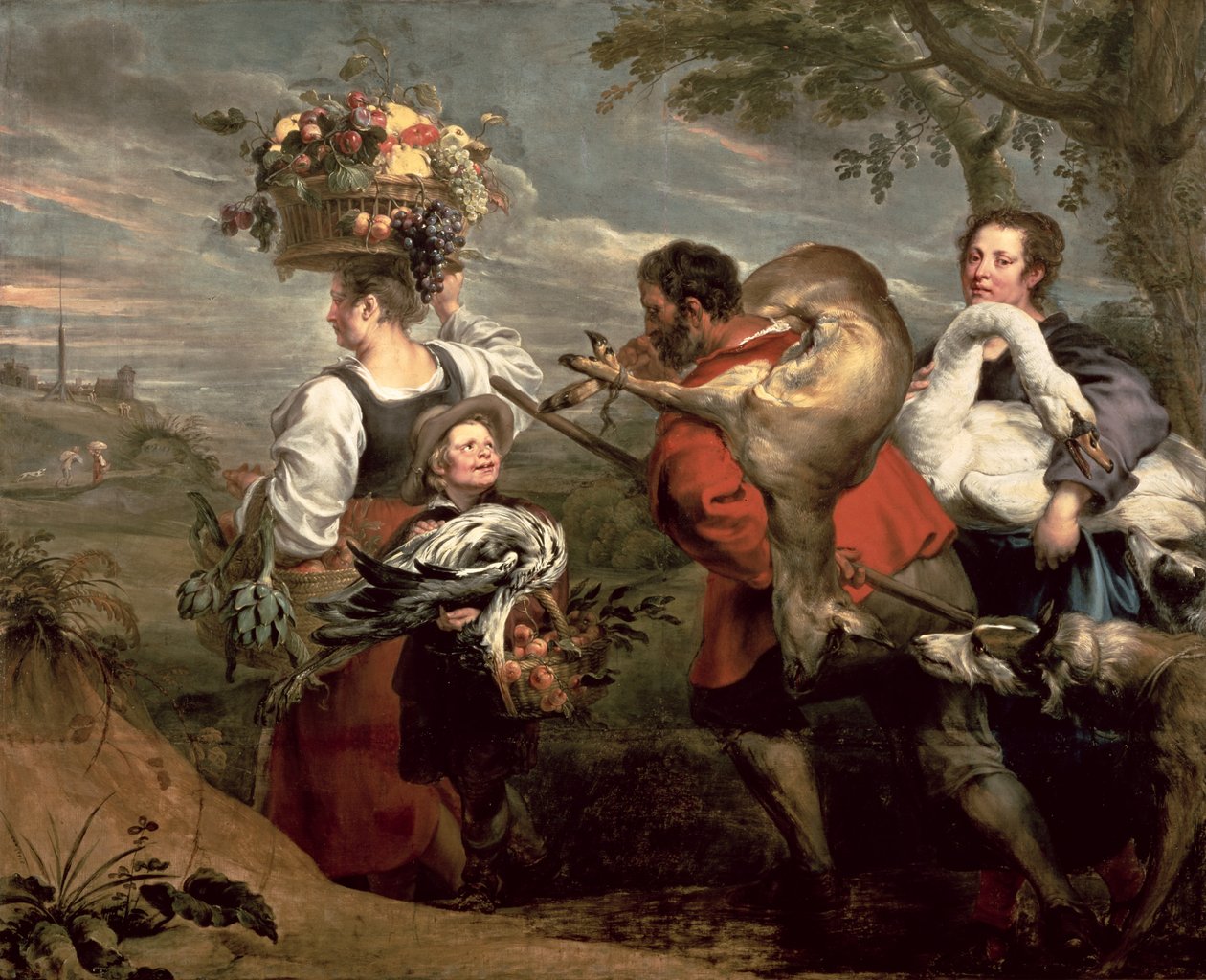 Bønder går på marked af Peter Paul Rubens