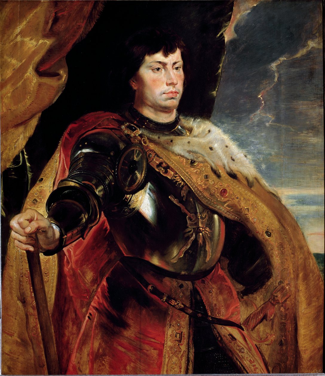 Portræt af Charles the Temerary af Peter Paul Rubens