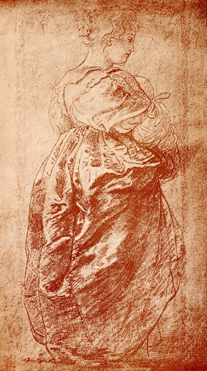Undersøgelse af kåbe til en dame af Peter Paul Rubens