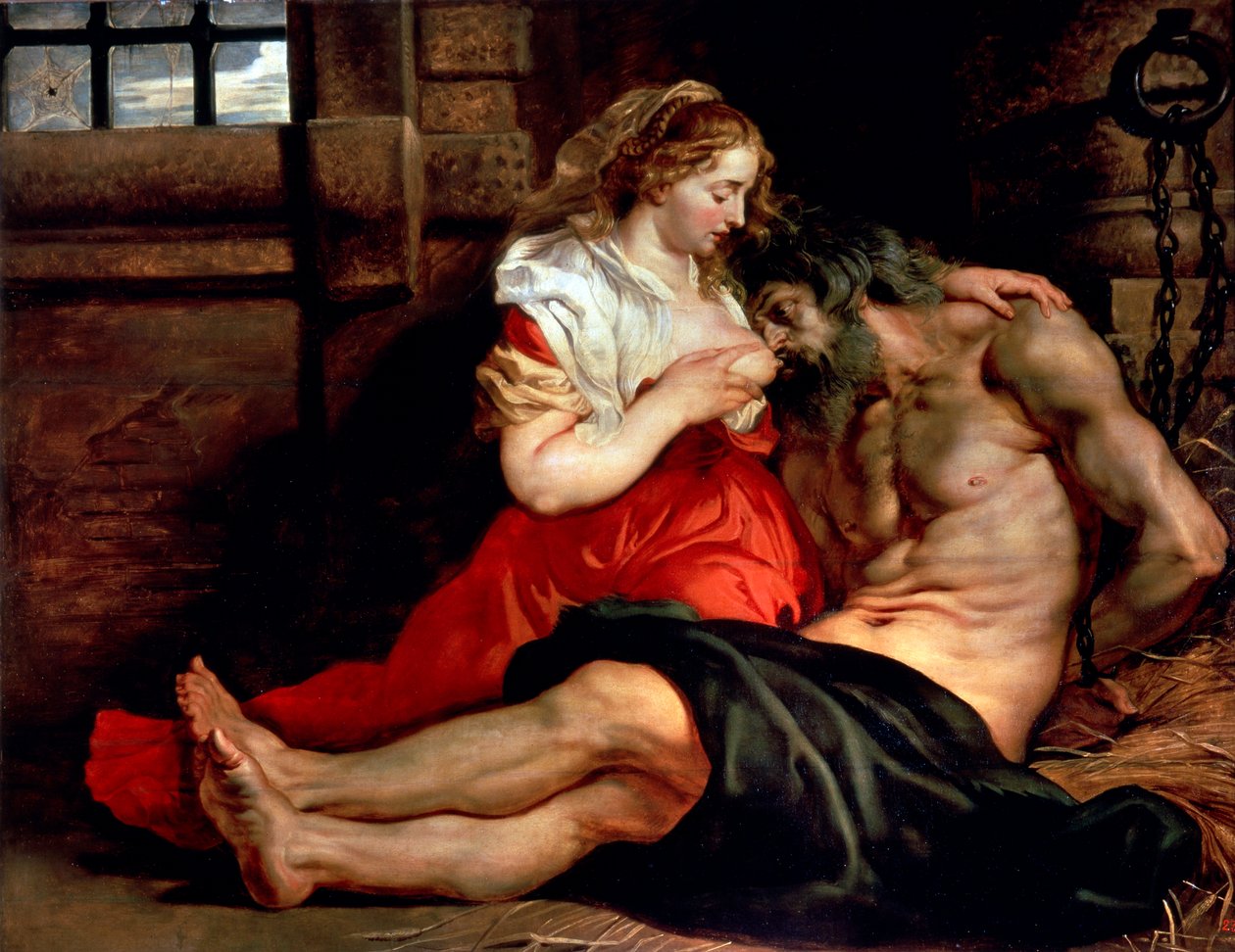 Romersk velgørenhed, c1612. af Peter Paul Rubens