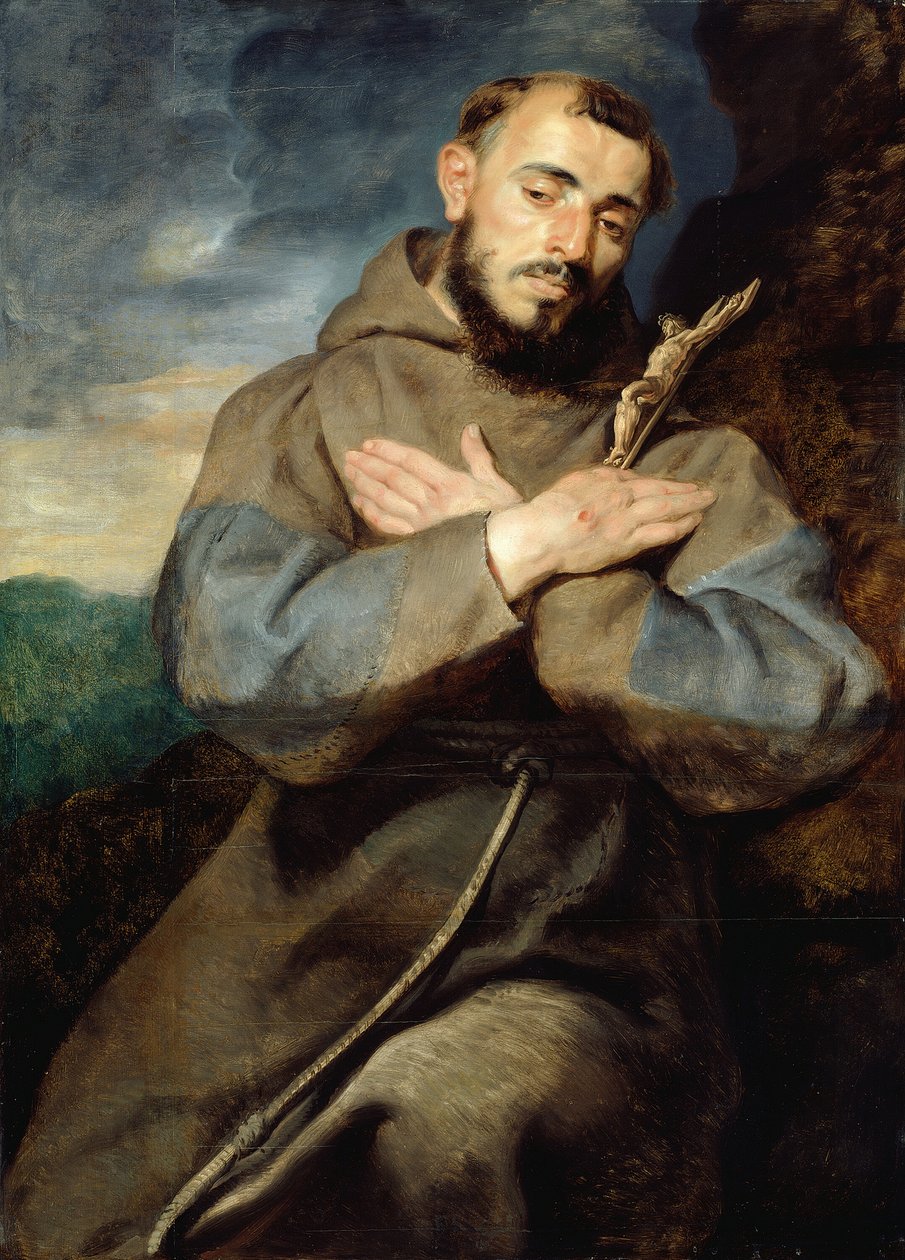 Sankt Frans, ca. 1615. af Peter Paul Rubens