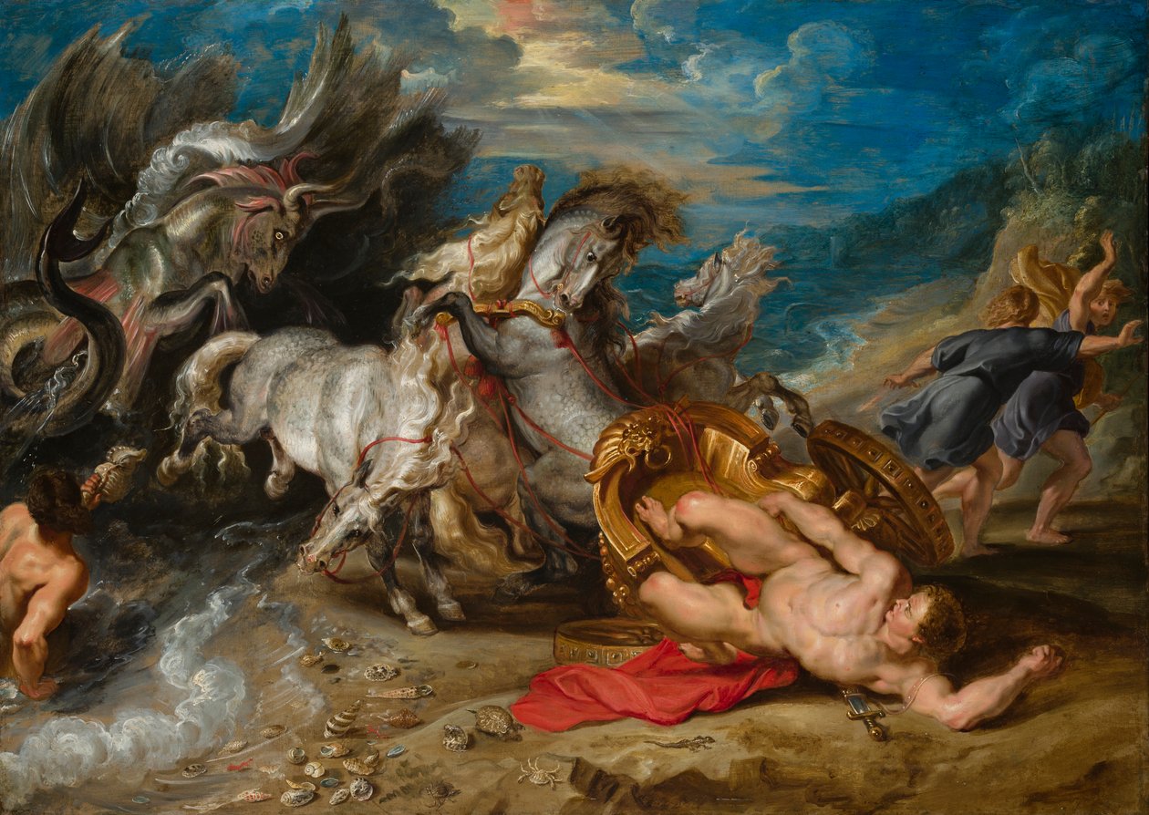 Hippolytus død, c.1611-13 af Peter Paul Rubens