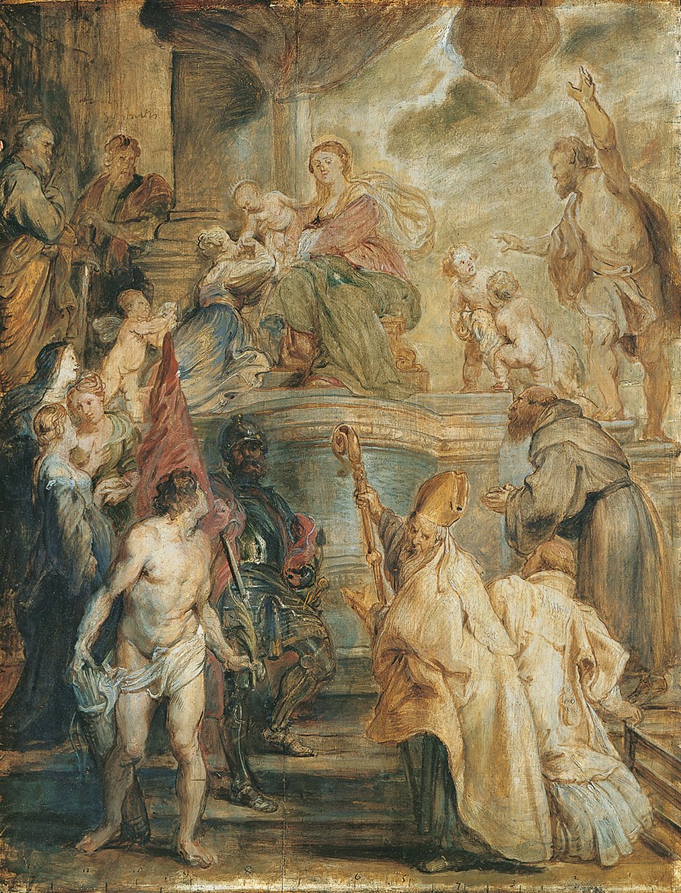 Sankt Catherines mystiske ægteskab af Peter Paul Rubens