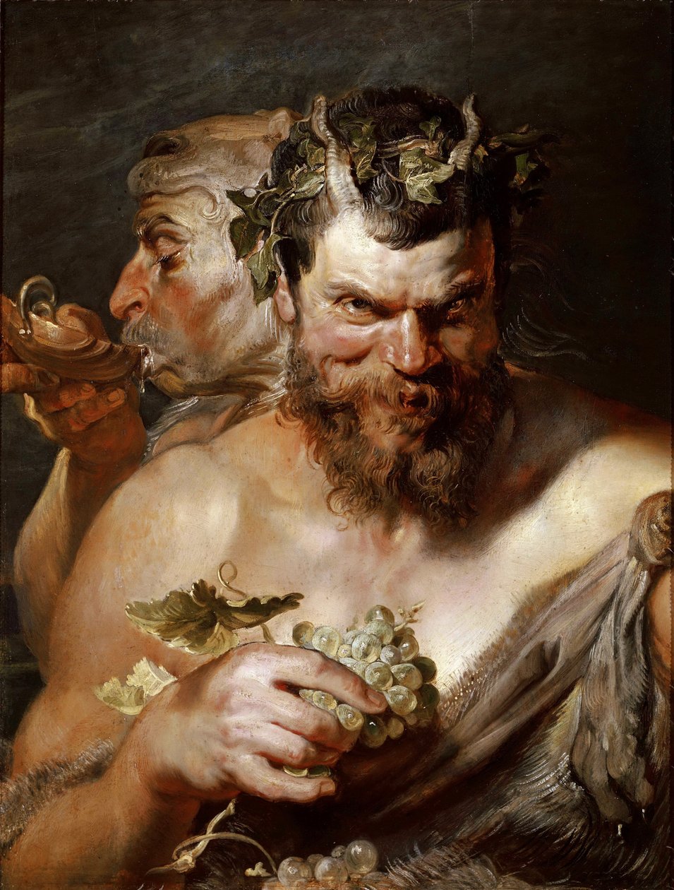 To Satyrer, ca. 1617-1618. af Peter Paul Rubens