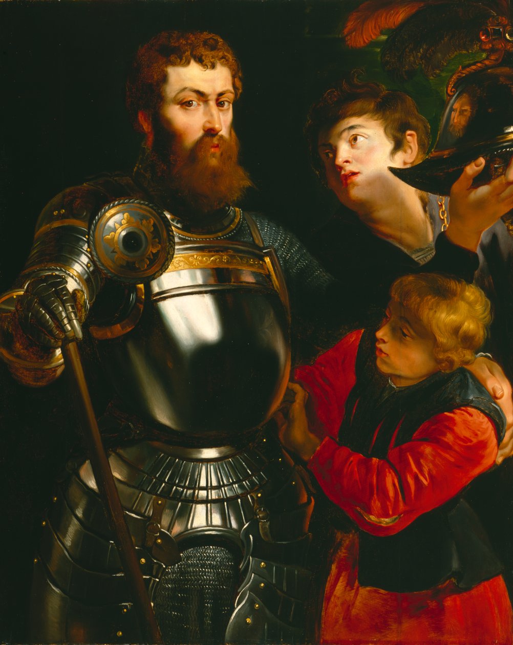 Warrior (olie på lærred) af Peter Paul Rubens