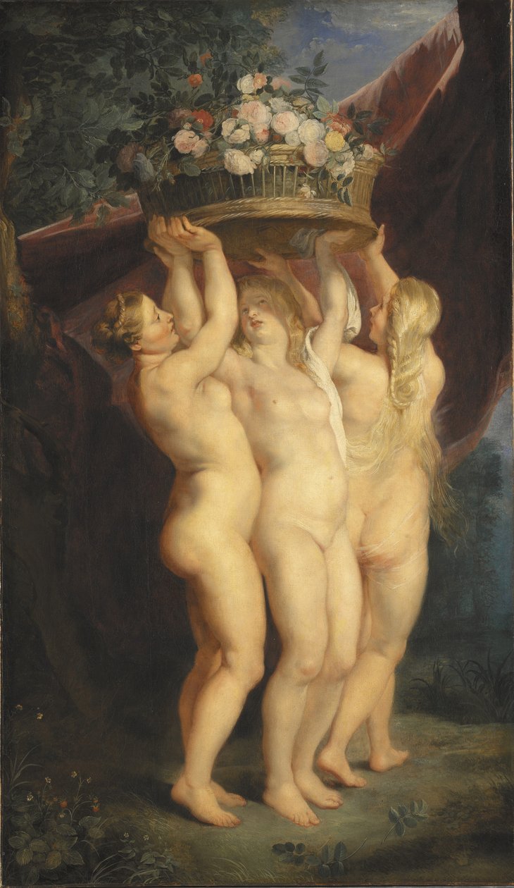 De tre nåder, 1620-1625 af Peter Paul studio of Rubens