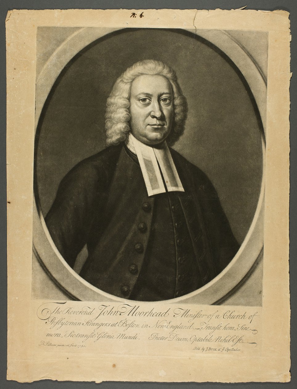 Pastor John Moorhead af Peter Pelham