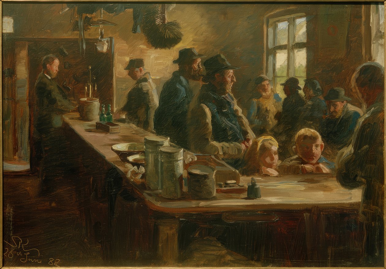 I købmanden, når man ikke fisker af Peder Severin Krøyer