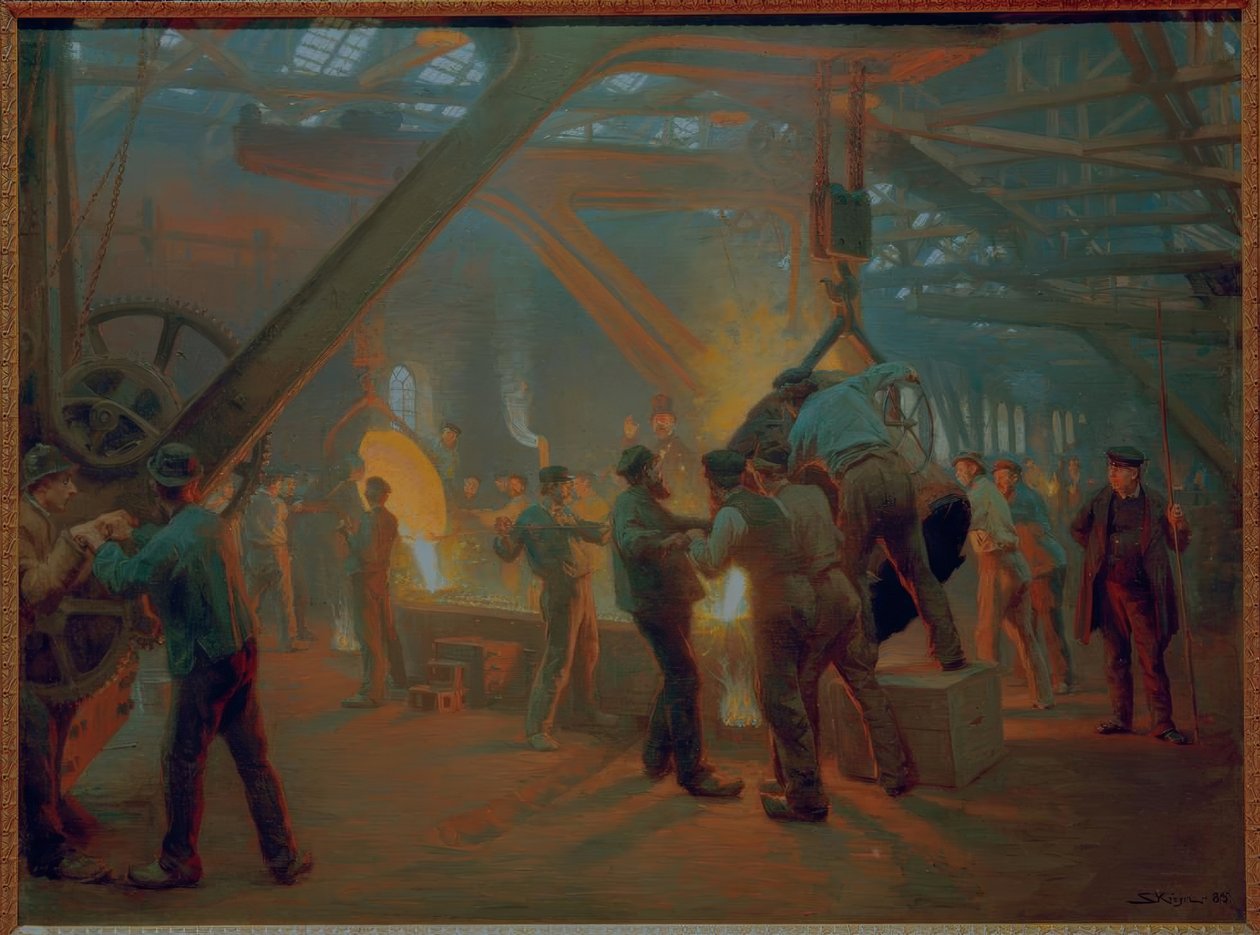 I Burmeister & Wain jernstøberi af Peder Severin Krøyer