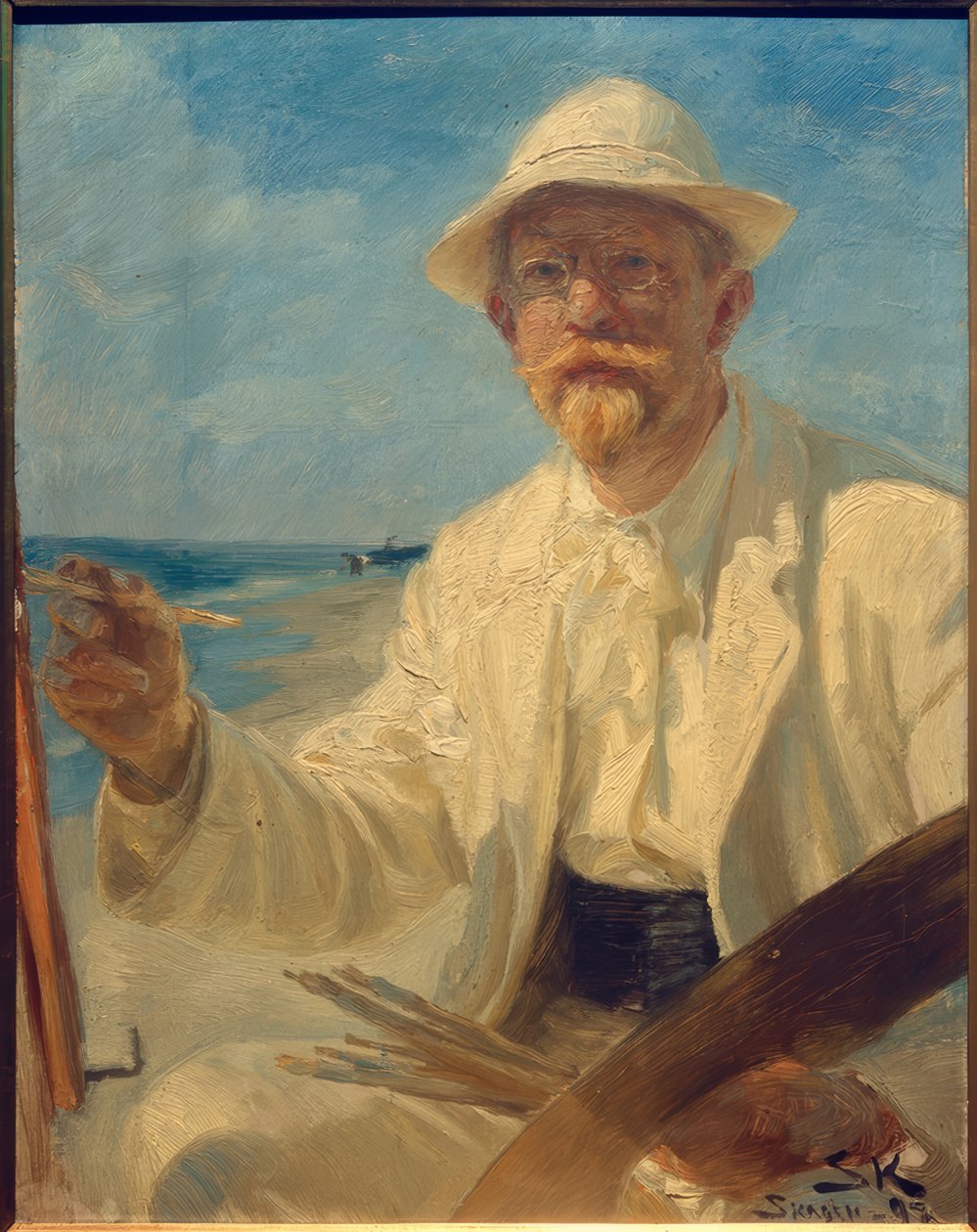Selvportræt af kunstneren af Peder Severin Krøyer